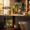 Book Nook Kit - DIY Miniature House Kit for Adults, Teens and Beginners, Dollhouse Booknook Library Tiny House Bookshelf Decor 3D Wooden Puzzle, Gifts for Family, Friends (Owl Bookstore)